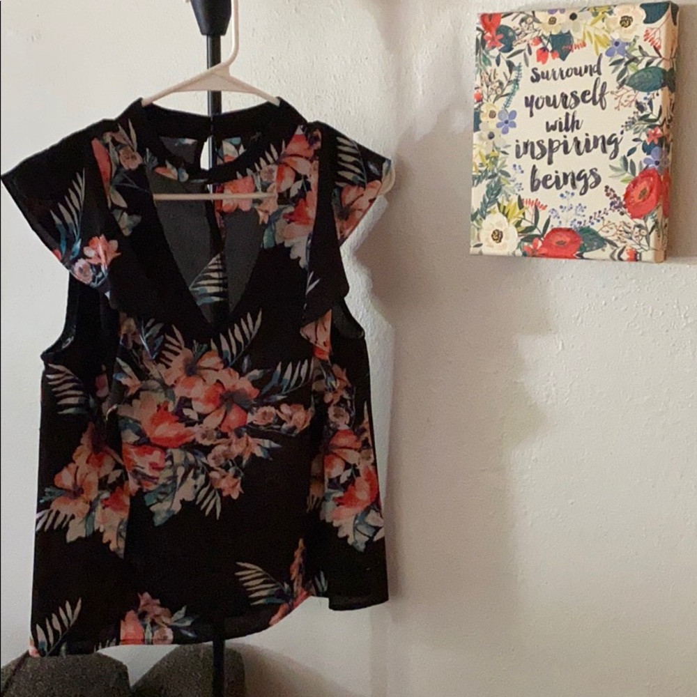 Womens floral blouse